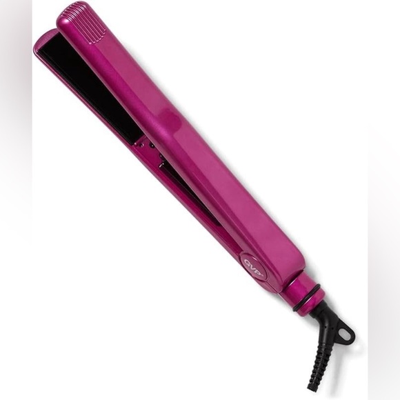 Generic Value Products Hot Pink Ceramic 1" Flat Iron, Dual Voltage Auto Shut Off - Picture 2 of 6